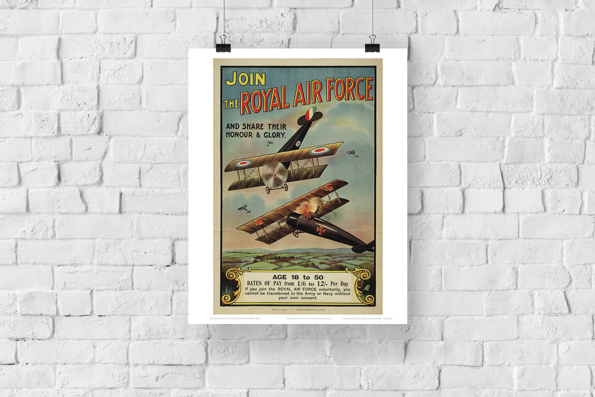 Star Editions - Wholesale Art Print - Join The Royal Airforce - 11X14” Premium Art Print2