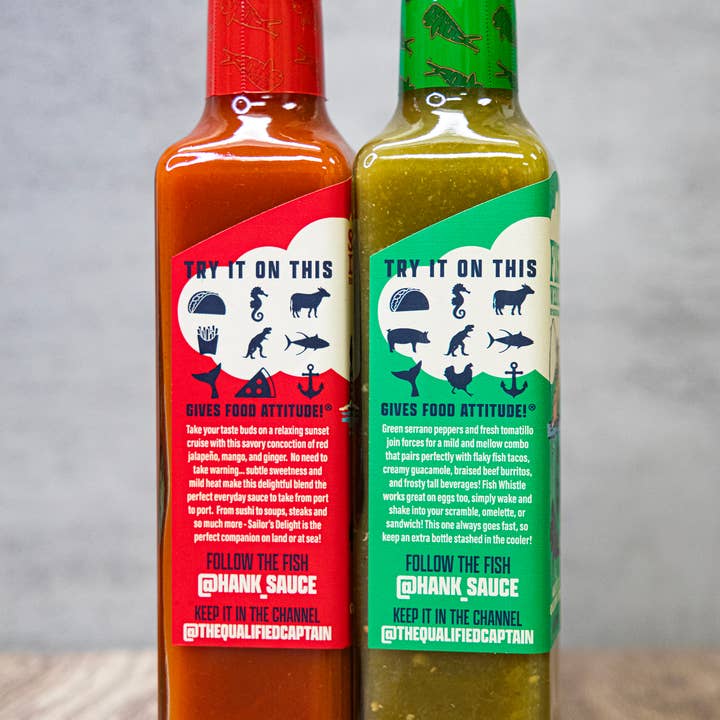 Hank Sauce - Wholesale Hot Sauce - Hank Sauce X Qualified Captain "IN THE CHANNEL" Duo Pack