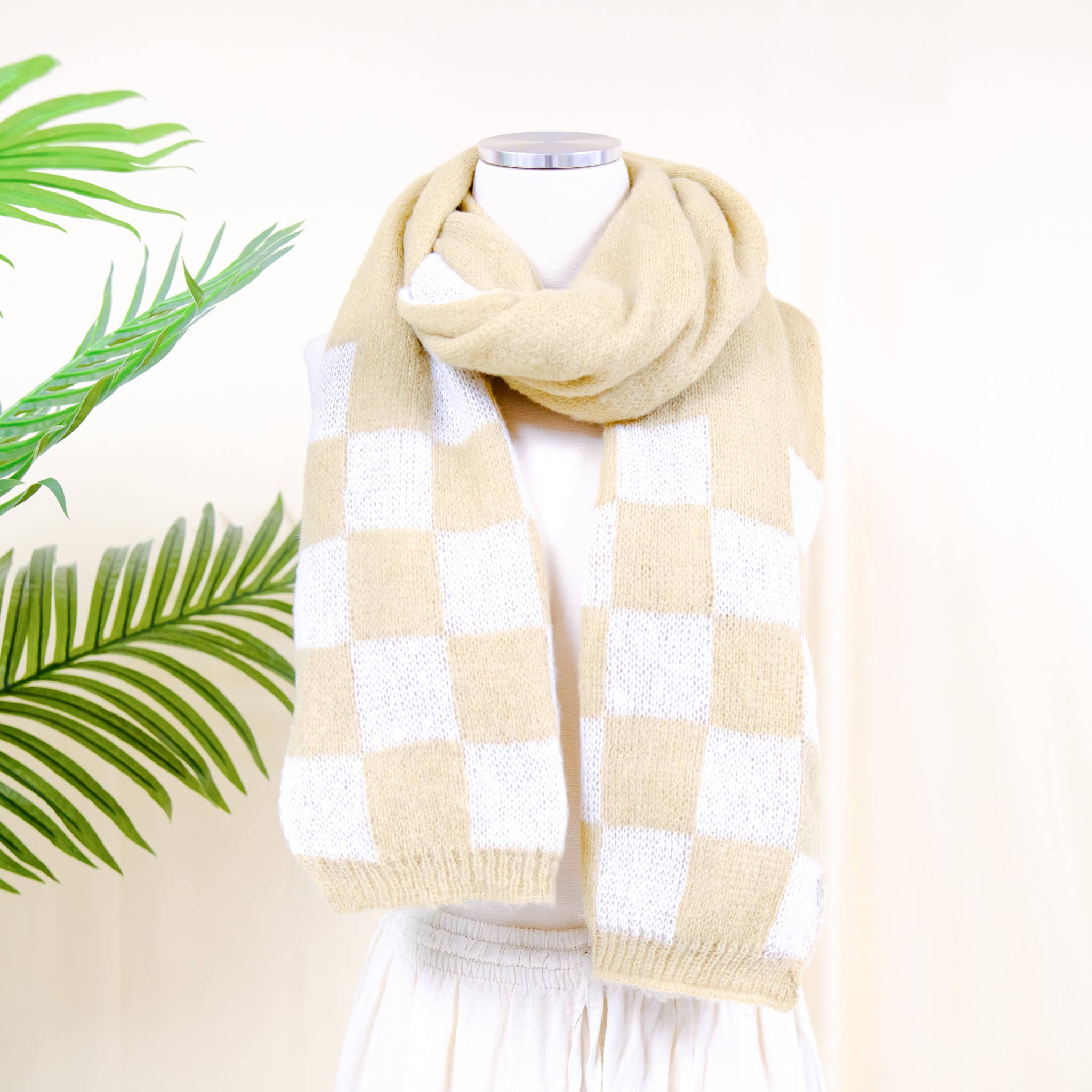 Karma Nepal Crafts – wholesale Scarf – Women's – Plaid Winter Oversized Scarfs0