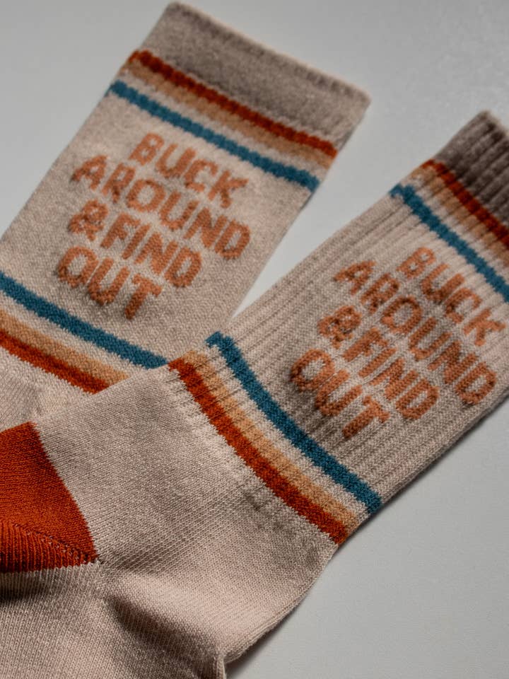Shop Good - Wholesale Socks - Unisex - Buck Around and Find Out Western Socks