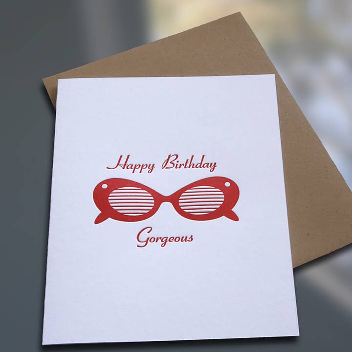 Sunglasses Birthday Card for wholesale by Sky of Blue Cards