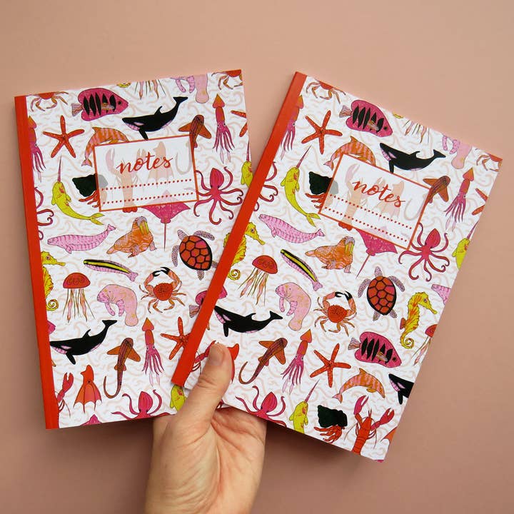 Under the Sea Notebook for wholesale by Kathryn Churn Designs