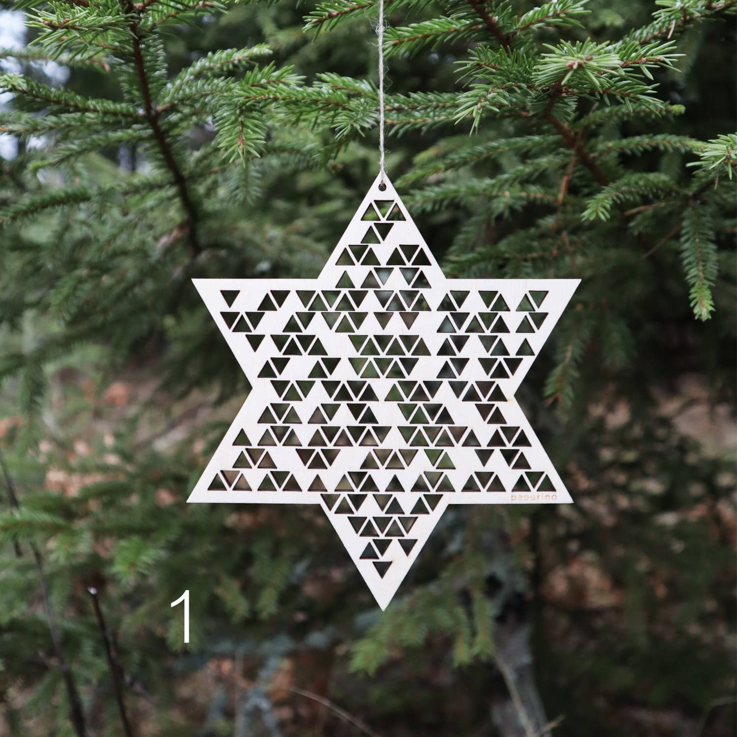 Papurino - Wholesale Ornament - Christmas Star Wooden0