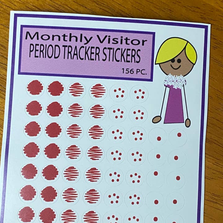 Period Tracker Stickers for wholesale by The Polka Dot Box