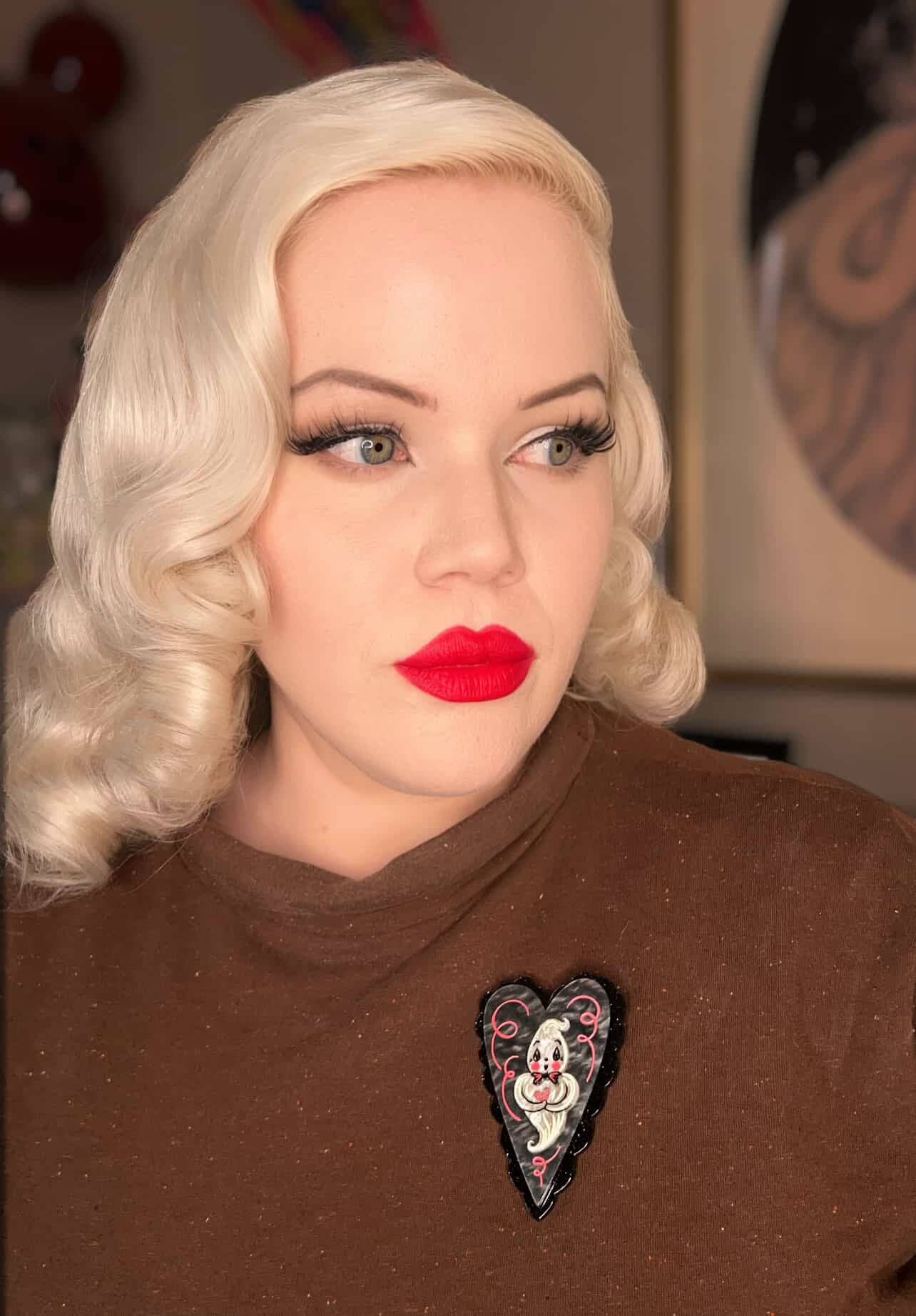 Lipstick & Chrome - Wholesale Brooch - Haunted Heart Brooch by Johanna Parker x Lipstick & Chrome2