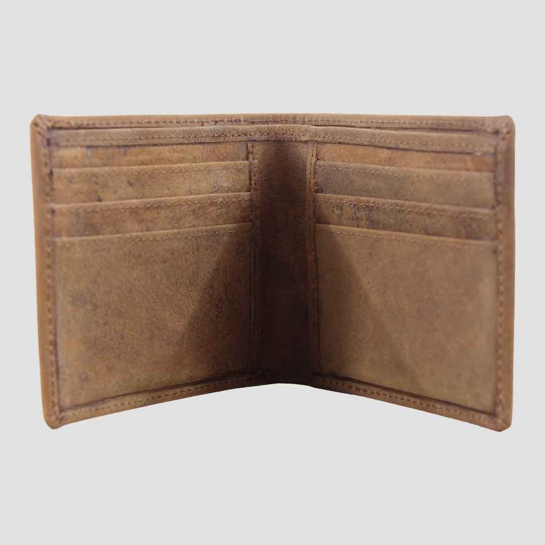 REMOVED BRAND - Wholesale Wallet - Men's - Ziggy Leather Wallet Hunter Tan2