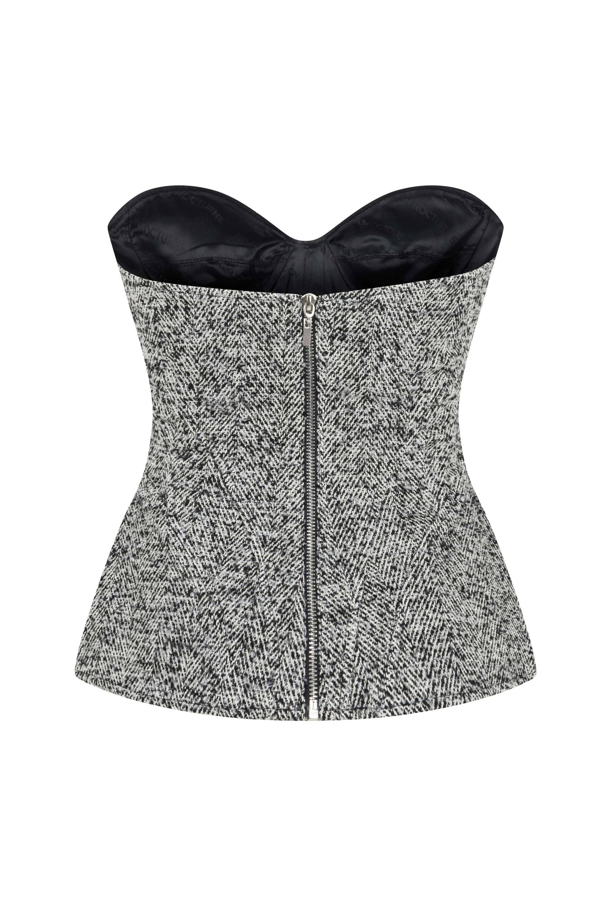 Multi colored Strapless Sweetheart Neck Top for wholesale on Faire4