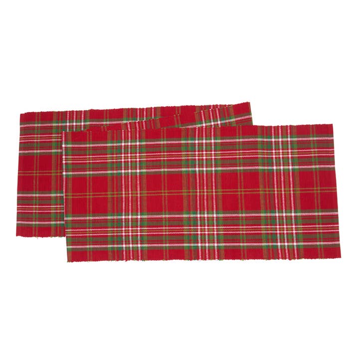 C&F Home - Wholesale Table Runner - Christmas Jonah Red Plaid Table Runner