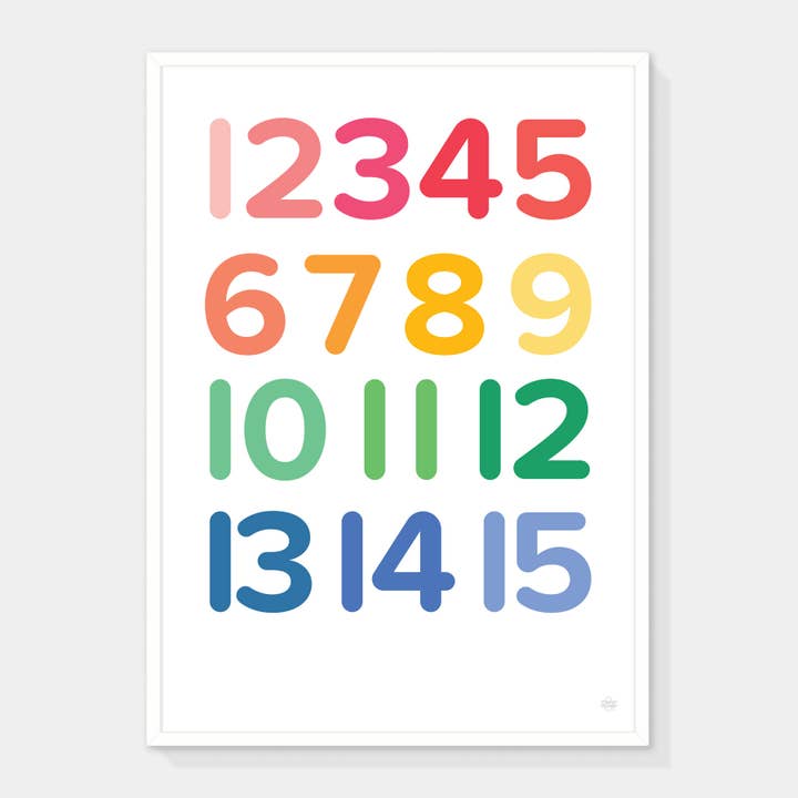 Numbers Art Print por atacado de Showler and Showler