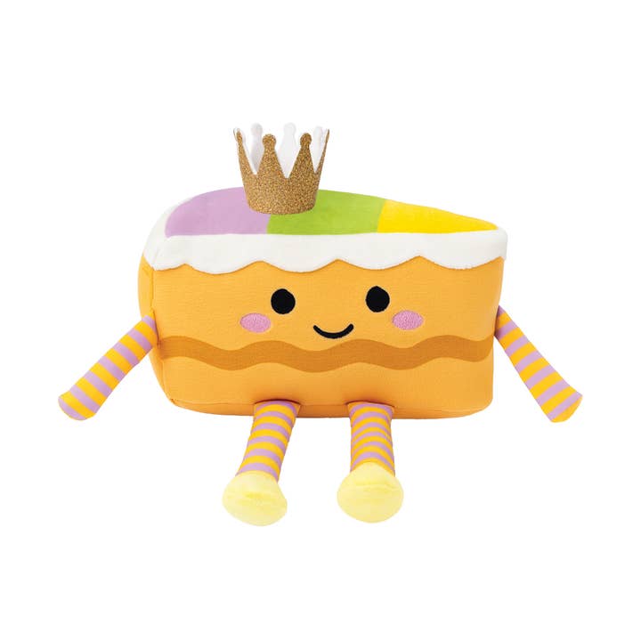 King Cake SquishySnuggle Plushie for wholesale by Nola Tawk