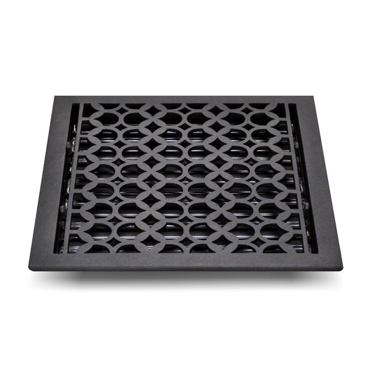 PRIMA DECORATIVE HARDWARE INC - Vente Article de chauffage, ventilation et climatisation - Registre de plancher en fonte d'aluminium, 13 po x 13 po, VR-100