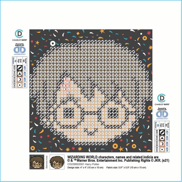 Multi Harry Potter Diamond Painting Kit for wholesale on Faire1