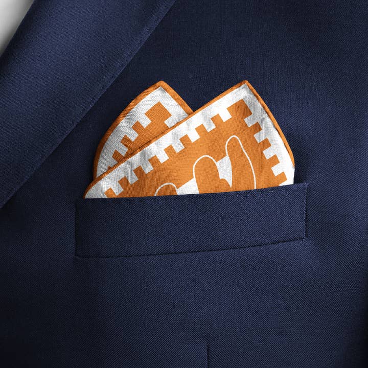 CB Grey - Wholesale Pocket Square - Men's - The Taylor Game Day Midi4