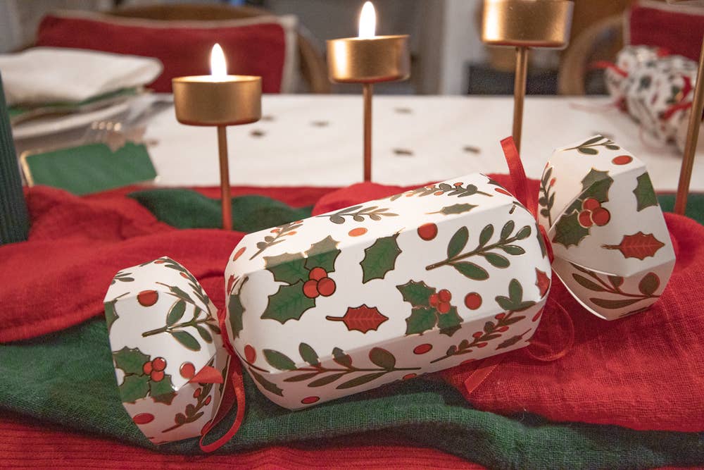 Tim&Puce Factory - Wholesale Christmas Decoration - SMALL HOLLY CRACKERS X54