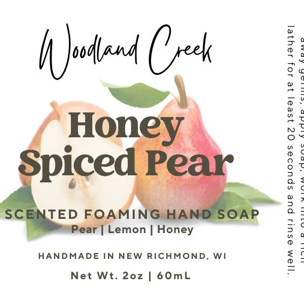 Woodland Creek Candles - Wholesale Hand Soap/Wash - Honey Spiced Pear Scented Foaming Hand Soap1