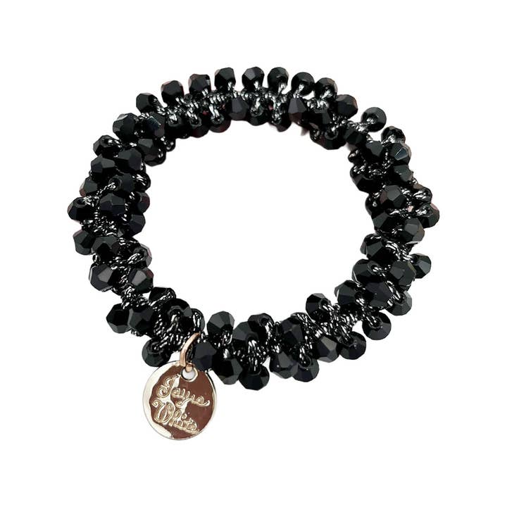 ACCITY - Wholesale Scrunchie - Women's - Beaded Crystal Hair Tie Bracelet for Women_CWAHA01317