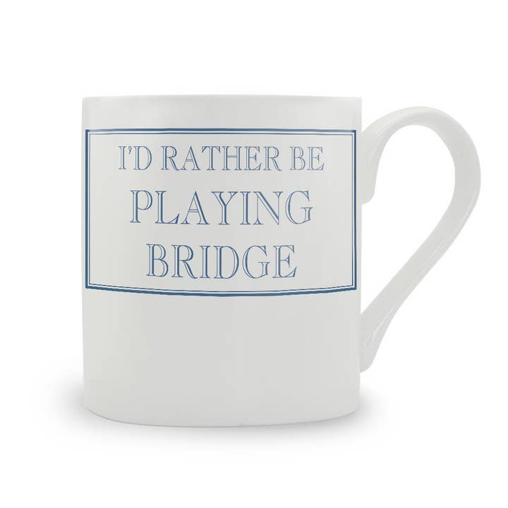 Ik Speel Liever Bridge Bone China Mok voor wholesale door Stubbs Mugs