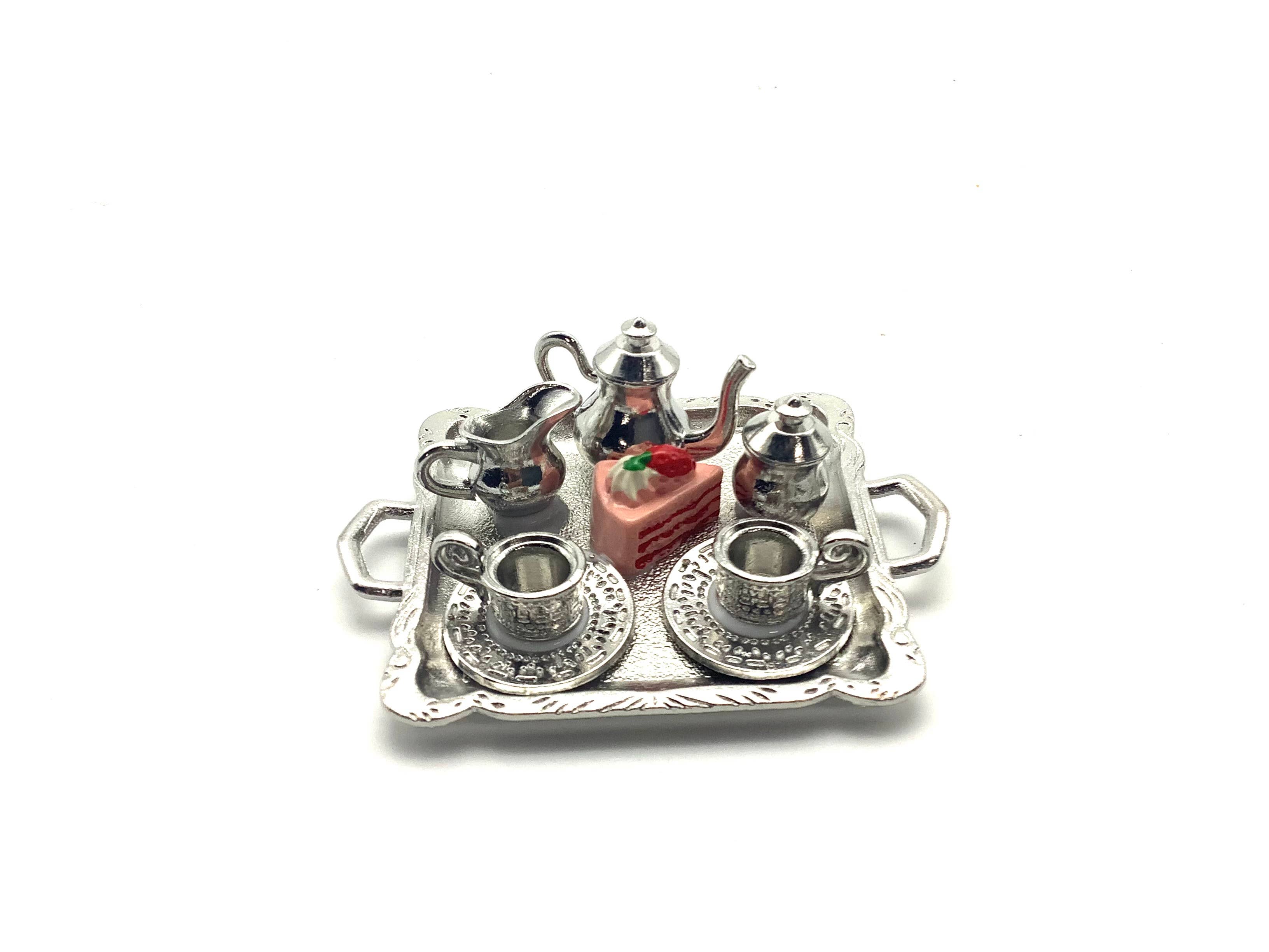 All Little Cute Things - Wholesale Ornament - Afternoon Tea Set with Tray Ornament, Holiday Decor2
