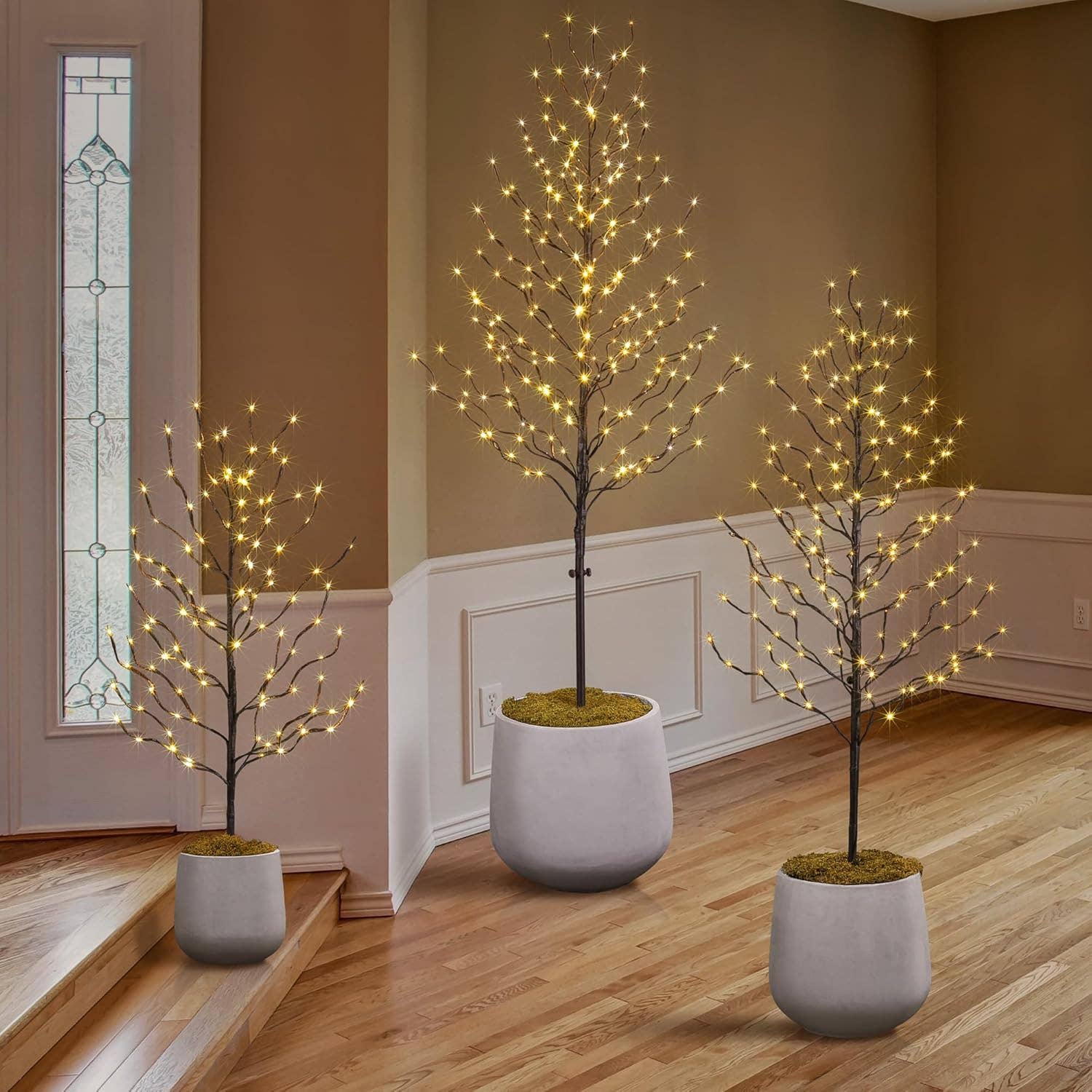 LIGHTSHARE - Wholesale Christmas Decoration - Set of 3 Star Light Trees for Christmas Decorations3