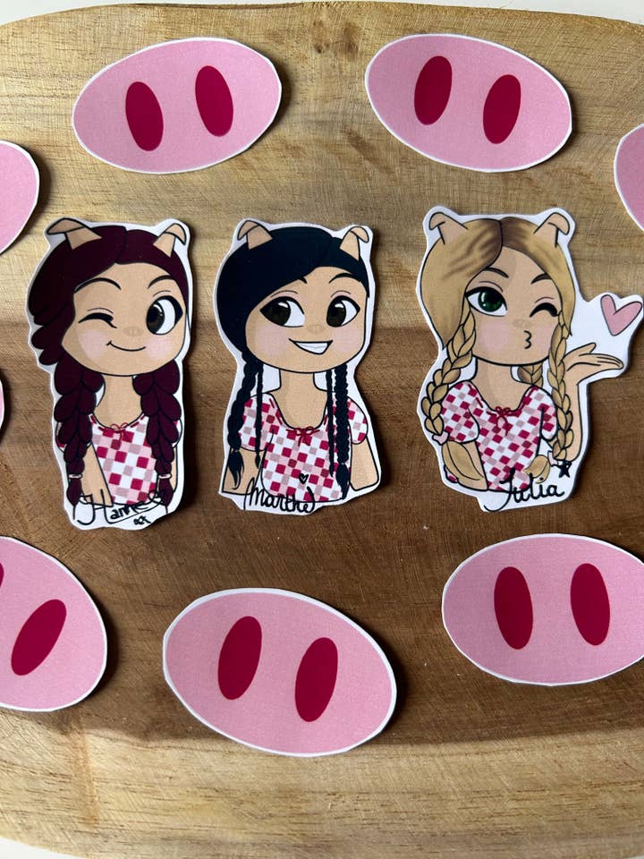 The 3 Little Pigs - Musical Theatre Stickers for wholesale by Lil Magic Store