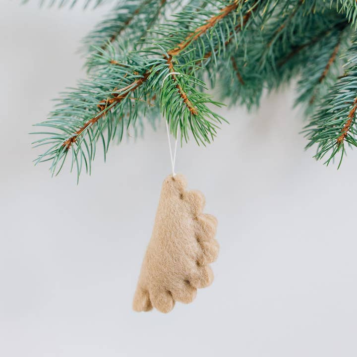 Nivas - Wholesale Ornament - Christmas Empanada - Dumpling - Pierogi Felt Ornament3