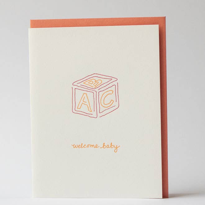 Albertine Press - Wholesale Baby Card - Welcome Baby Greeting Card1