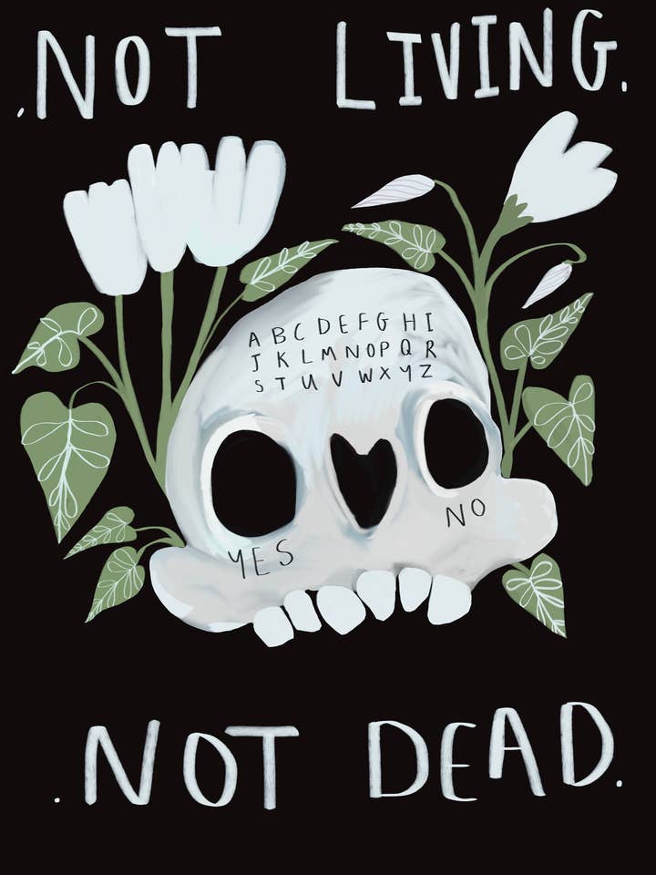 Ikke levende ikke død uhyggeligt kunsttryk for engroshandel hos BITSIFIND