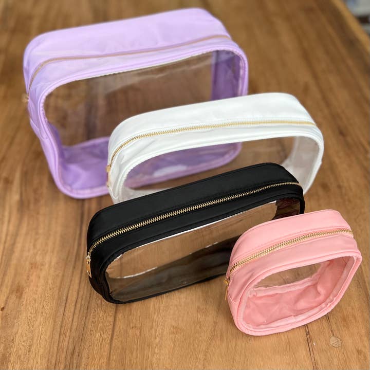 Palmy Pineapple - Vente Pochette – femme - Petits sacs en nylon à deux côtés transparents pour patchs à lettres3