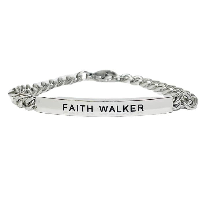 Faith Walker ID Bracelet - Small for wholesale by Five and Seven Jewelry Co.