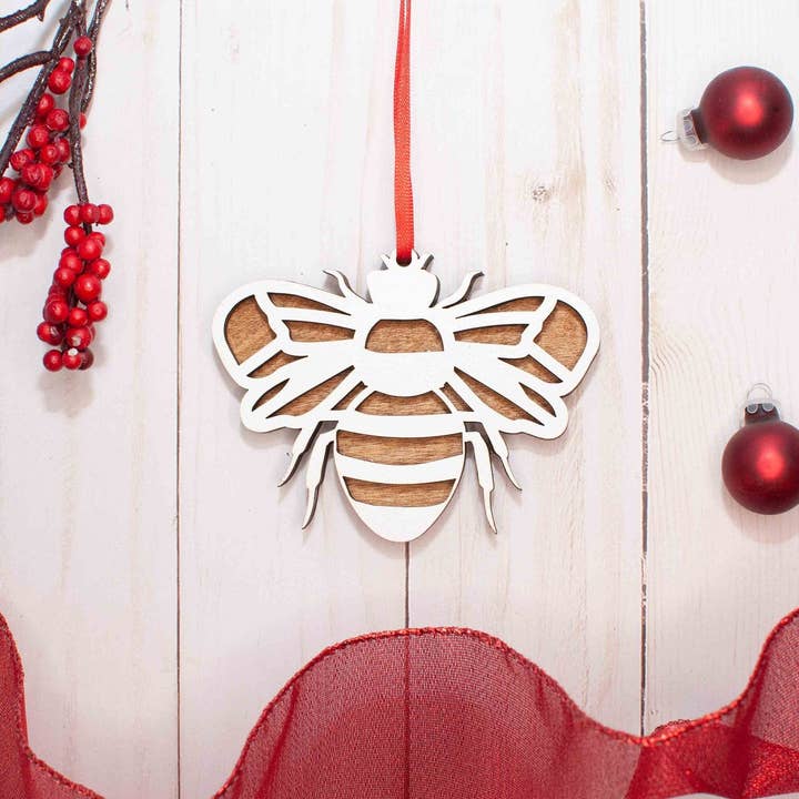 The Little Ornament Shop - Wholesale Ornament - Honey Bee Christmas Ornament