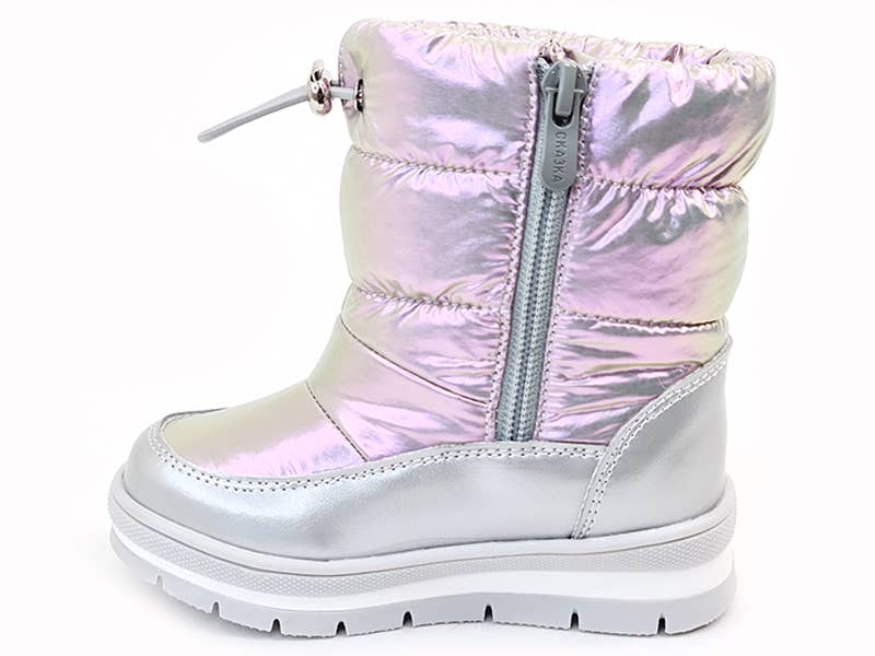 Weestep - Vendita all'ingrosso Stivali - Bambini - Scarpe termiche in ecopelle per bambini argentate R520967002 S1