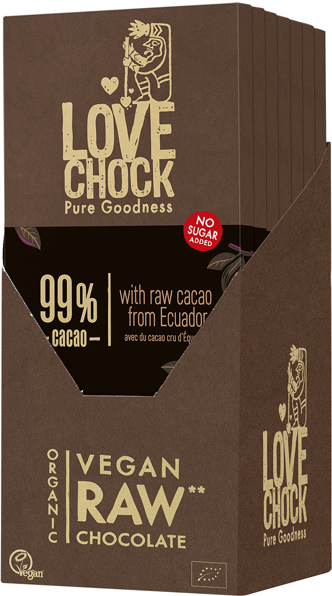 Lovechock NL - Wholesale Chocolate Bar - 99% chocolate without sugar - Organic, raw, vegan and sustainable3