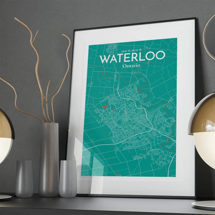 OurPoster.com - Wholesale Poster - Waterloo City Map Poster78