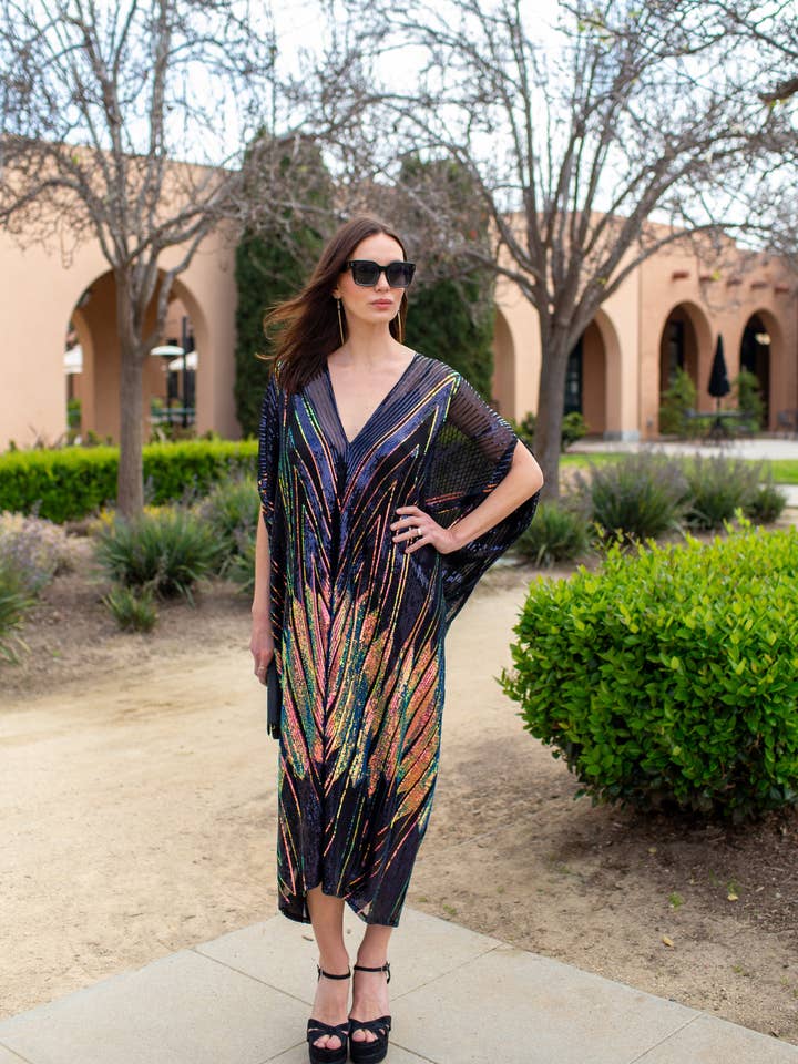 Jennafer Grace – wholesale Kaftan – Women's – Midnight Lotus Caftan