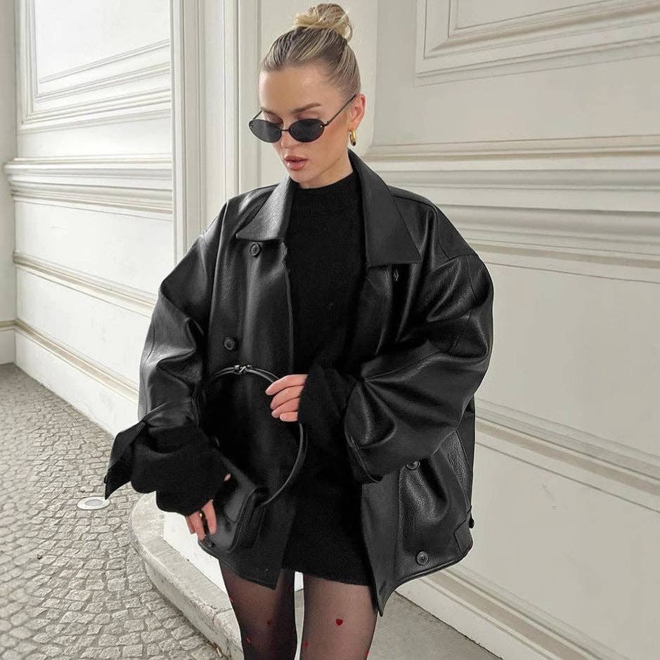 world apparel - Wholesale Leather Jacket - Women's - 2025 Vintage Brown Leather Winter Jacket Timeless Chic0