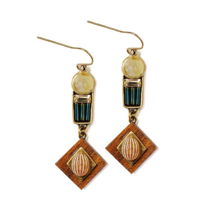 Mid-Century Stripe Earrings for wholesale by Elements Jill Schwartz