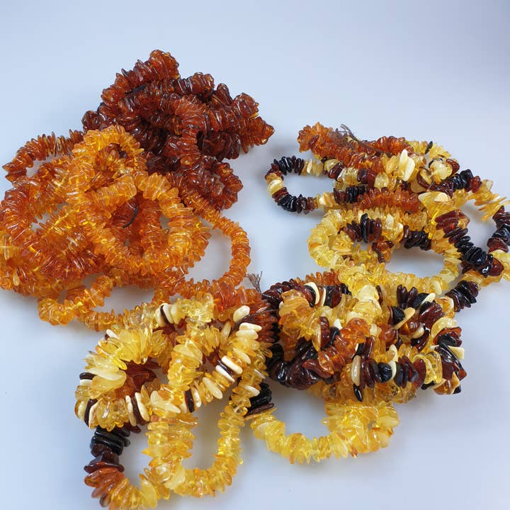 AmberLithuania - Wholesale Beaded Bracelet - Amber bracelet Adult Rough gemstone beaded bracelets raw