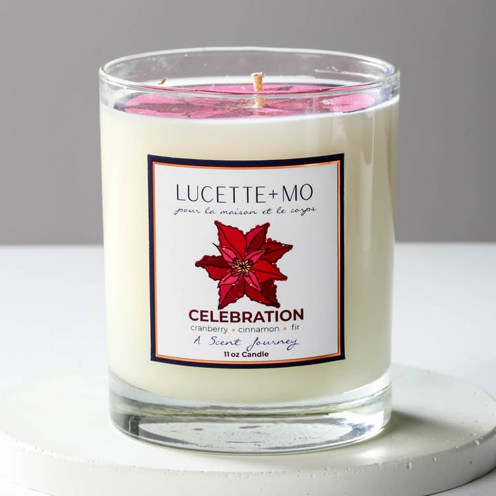 Luxury candle Celebration 11 oz for wholesale by Lucette+Mo