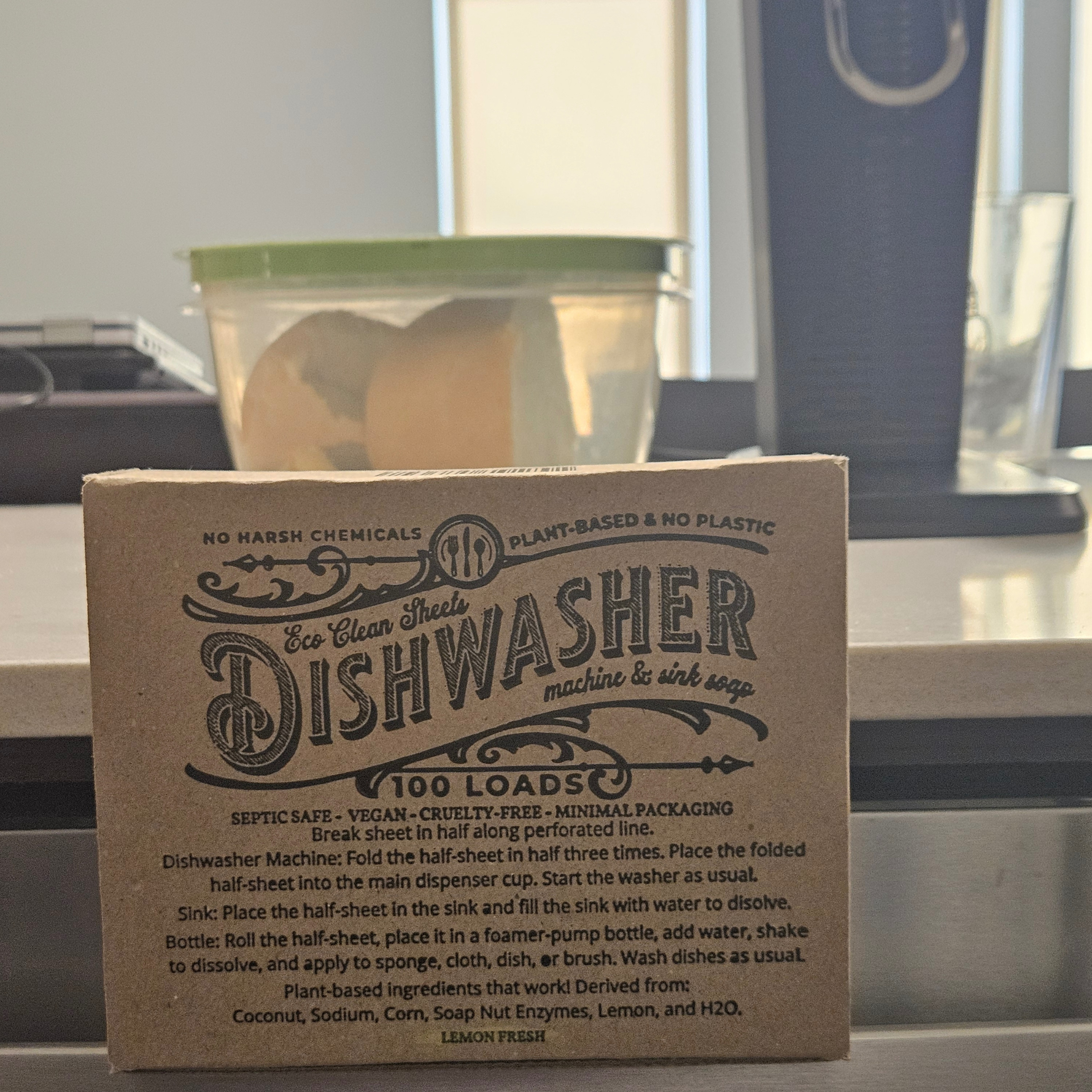 Symbiotic Products LLC - Wholesale Dishwasher Soap - Dishwasher Sheets | Retail or Bulk Display | 100 Loads12