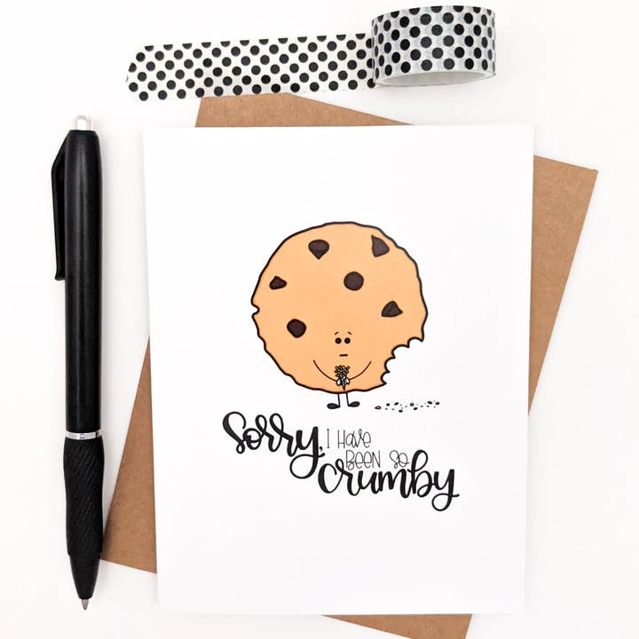 Undskyld jeg har været så Crumby Card for engroshandel hos Real Happy Designs