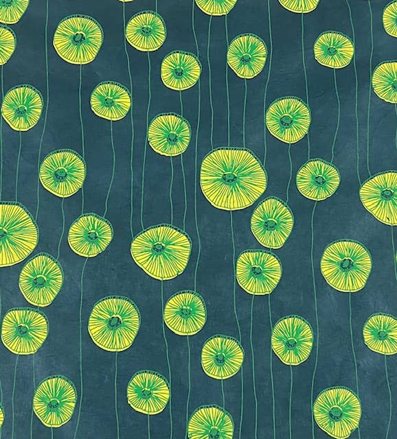 Giftsland - Wholesale Flat wrap - 20x30 Blooms handmade silkscreen paper 3 colors1