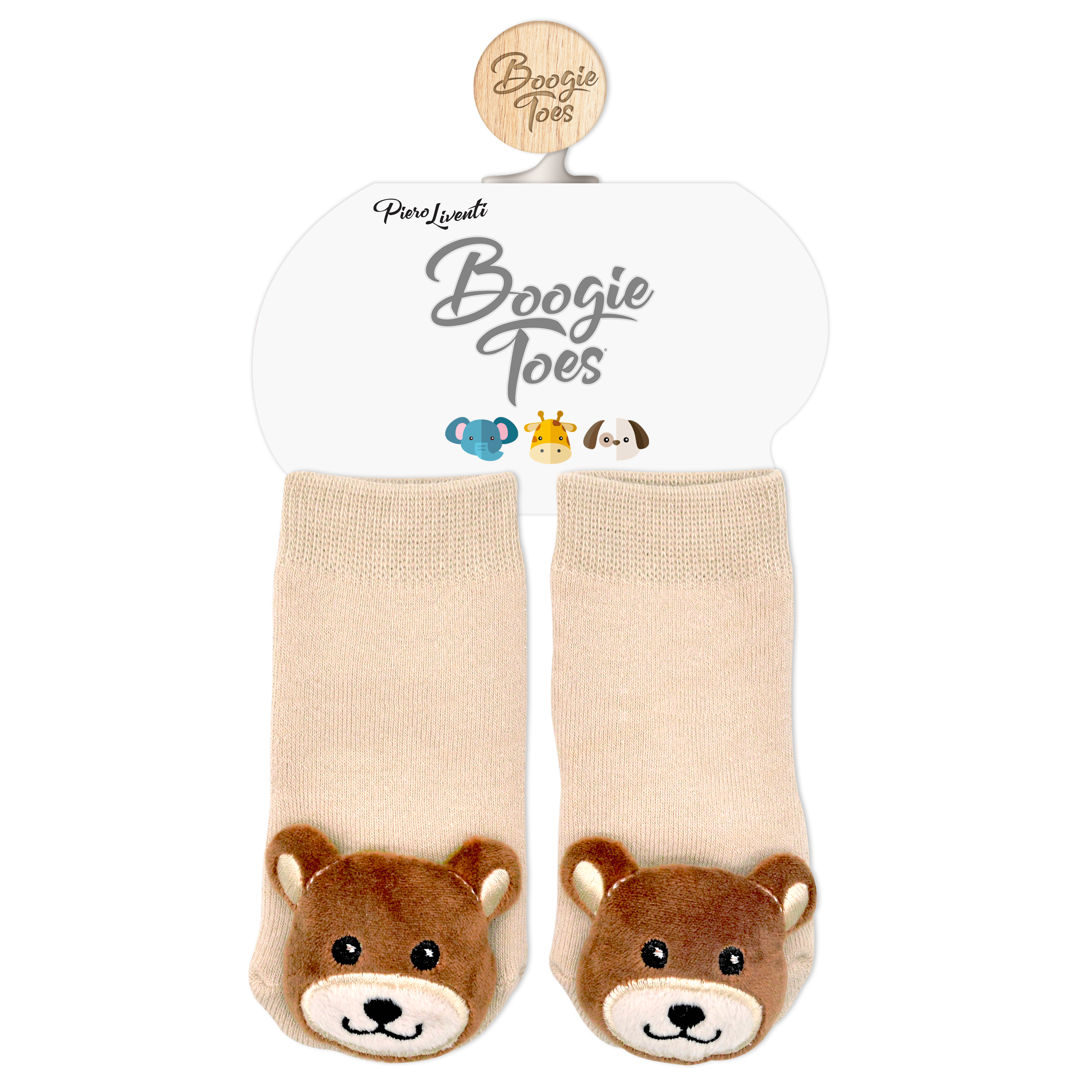 Boogie Toes - Wholesale Socks - Baby - Teddy Bear Boogie Toes Rattle Socks2