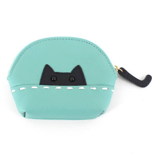 Pretty Persuasions - Venta al por mayor Monedero - Mujer - Monedero de piel con forma de gatito PL24015 con llavero6