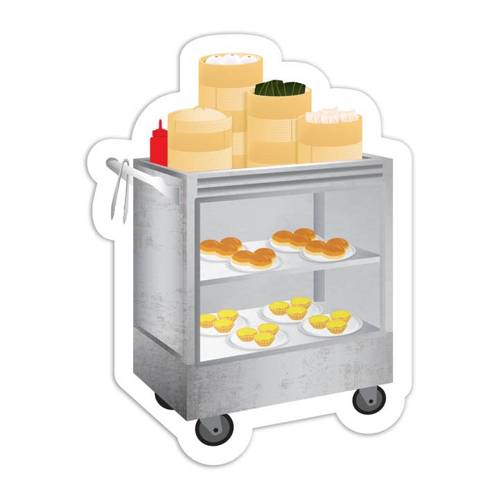 Dim sum cart vinyl sticker for wholesale by I'll Know It When I See It