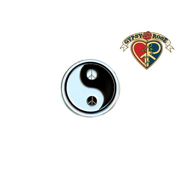 Gypsy Rose - Wholesale Lapel Pin/Button - Yin and yang Lapel Pin