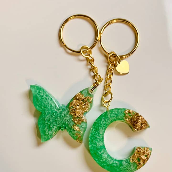 Apenas letras em flocos verdes e dourados cintilantes por atacado de Shop Drip Express