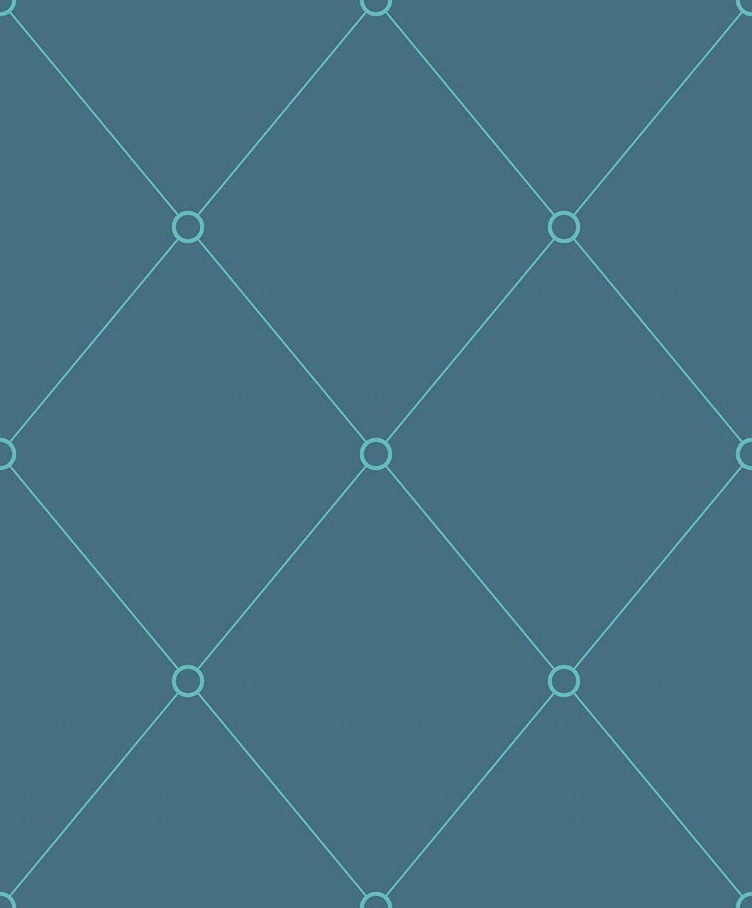 Mineheart – wholesale Wallpaper – Petroleum & Aquamarine Quilt Outline Wallpaper0