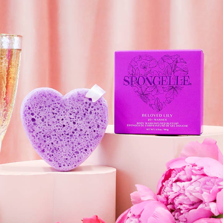 Älskade Lily Heart Buffer | Alla hjärtans dag 2026 för wholesale av Spongellé | Valentines Day Gifts | Easter Gifts