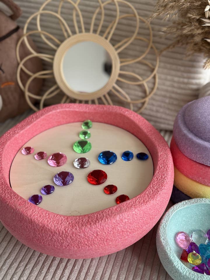 Piatto di attività Fiore scintillante (Stapelsteine) per la vendita all'ingrosso da parte di MomsCrew