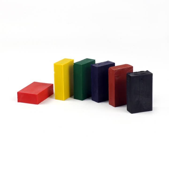 ökoNORM - Wholesale Crayons - Kids & Baby - Nawaro crayon blocks, cardboard case - 6 colors